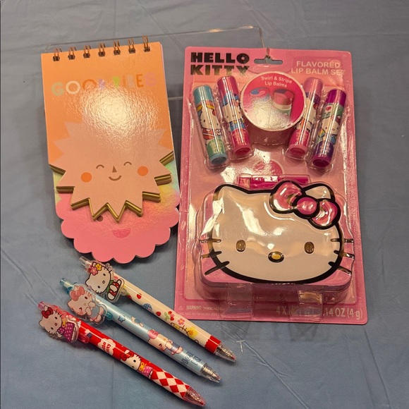 Hello Kitty Other - Hello Kitty Pink and Red Kids Stationery Set